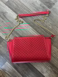 Image 1 of Red bag gold chain 