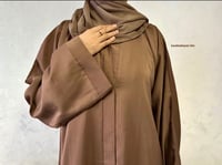 Image 3 of Mocha Brown Khadija Abaya 