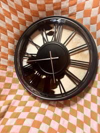 Image 1 of Brown Hide Clock 