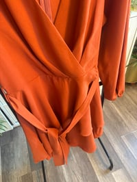 Image 3 of Rust soft  flowy dress 