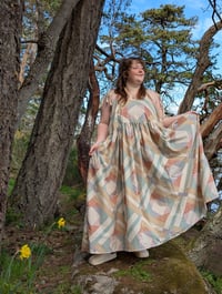 Image 4 of Pastel Patchwork Print Dress