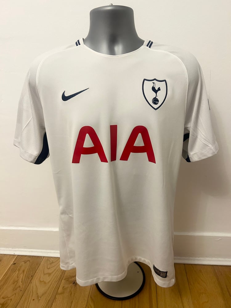 Image of Tottenham Hotspur “DELE 20” 2017/18 Home Shirt + UCL patches (L)