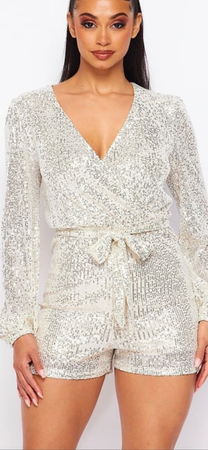 Image of Staci SEQUINS ROMPER 