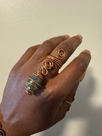 Image 5 of Crystal X Copper Rings