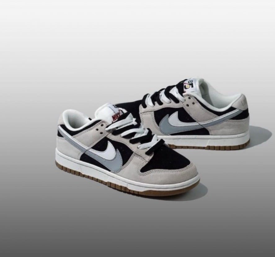 Nike Sb dunk Low 85 Double swoosh black grey