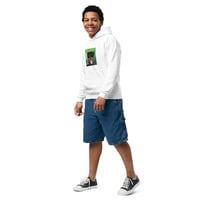Image 2 of Youth heavy blend hoodie with Dog