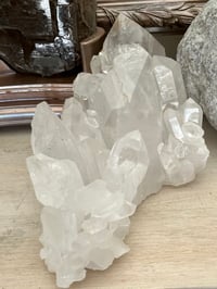 Image 14 of Large Clear Quartz Points Cluster Statement Piece #2132
