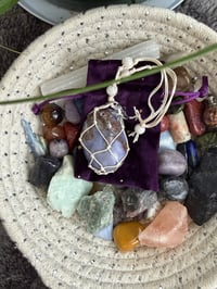 Image 3 of Violet Agate Car Mirror Hanging