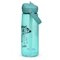Image 14 of Flip straw water bottle zebra 