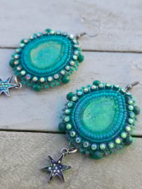 Image 2 of Turquoise Teardrop earrings 