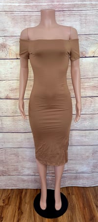 Image 1 of Helen Dress- Brown