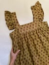 early 1970s BIRKIN Indian pale olive mini dress