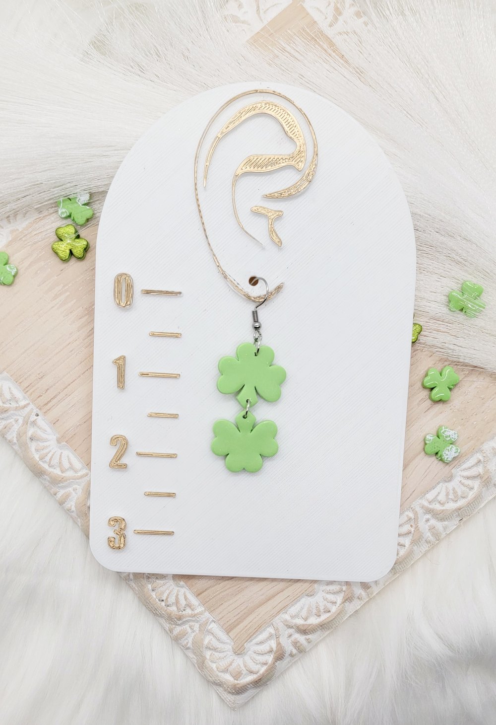 Image of Double Shamrock Dangle