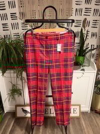 Image 1 of NWT light weight plaid pants 