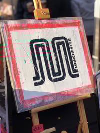Image 4 of M is for Manchester hand painted on wood 