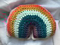 Image 2 of rainbow pillow