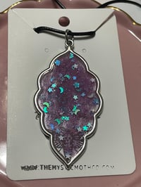 Image 3 of Celestial Leaf Resin Necklace