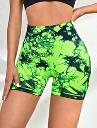 Image 3 of Lime Green Swirl Shorts