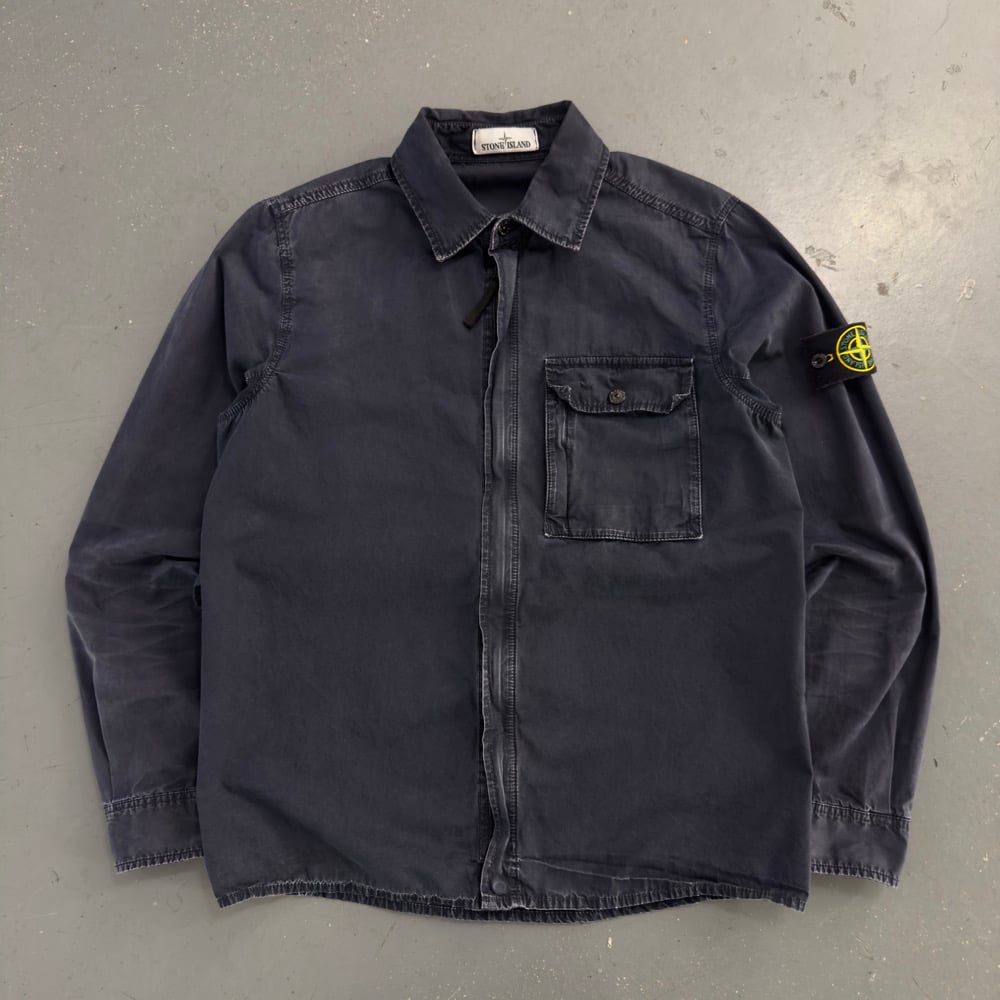 Image of AW 2017 Stone Island zip up overshirt, size medium