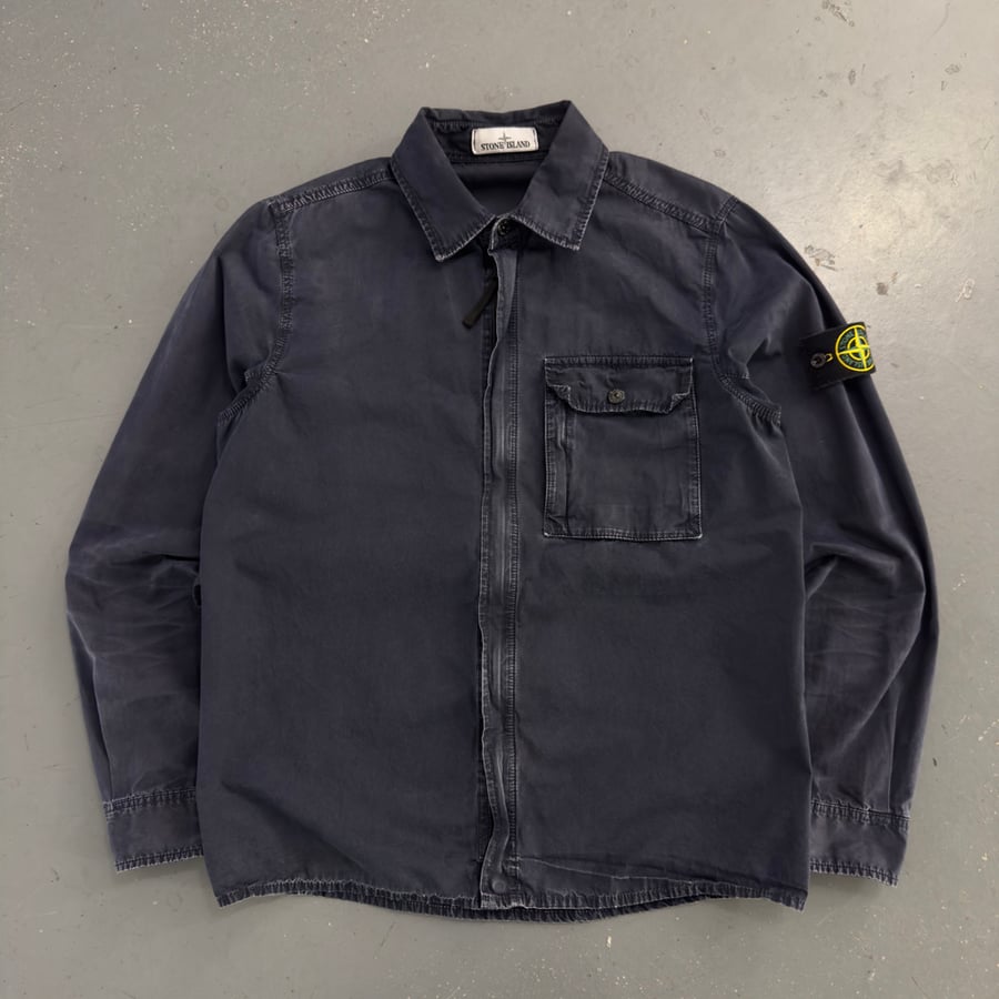 Image of AW 2017 Stone Island zip up overshirt, size medium
