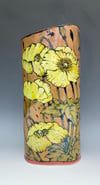 “Welsh poppy” flambé lustre vase