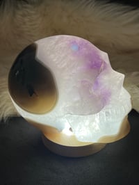 Image 11 of Amethyst & Agate Skull Carving #2241
