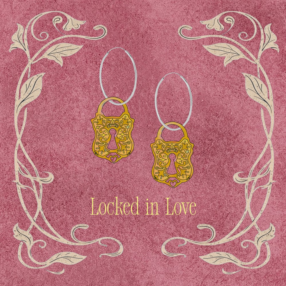 Image of Locked in Love earrings