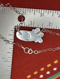 Image 2 of Three Stone Carnelian Flower Necklace