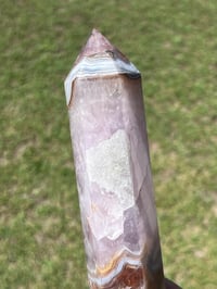 Image 6 of Large Lace Agate with Amethyst Generator #2659