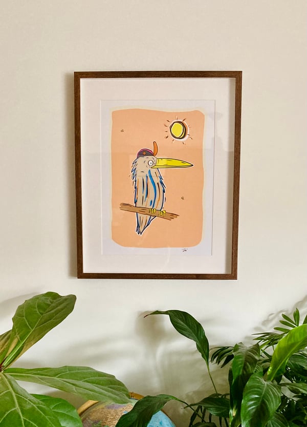 Image of QUIRKY CREW COLLECTION PRINTS A3 - FRAMED 