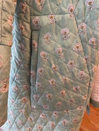 Image 2 of Holly Stalder Indian Block Print Quilted Swing Coat 