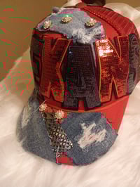 Image 4 of DENIM SEQUINS TEXANS JUNK HAT 