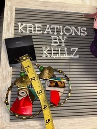 Image 3 of Cheetah Love Medium Hoops