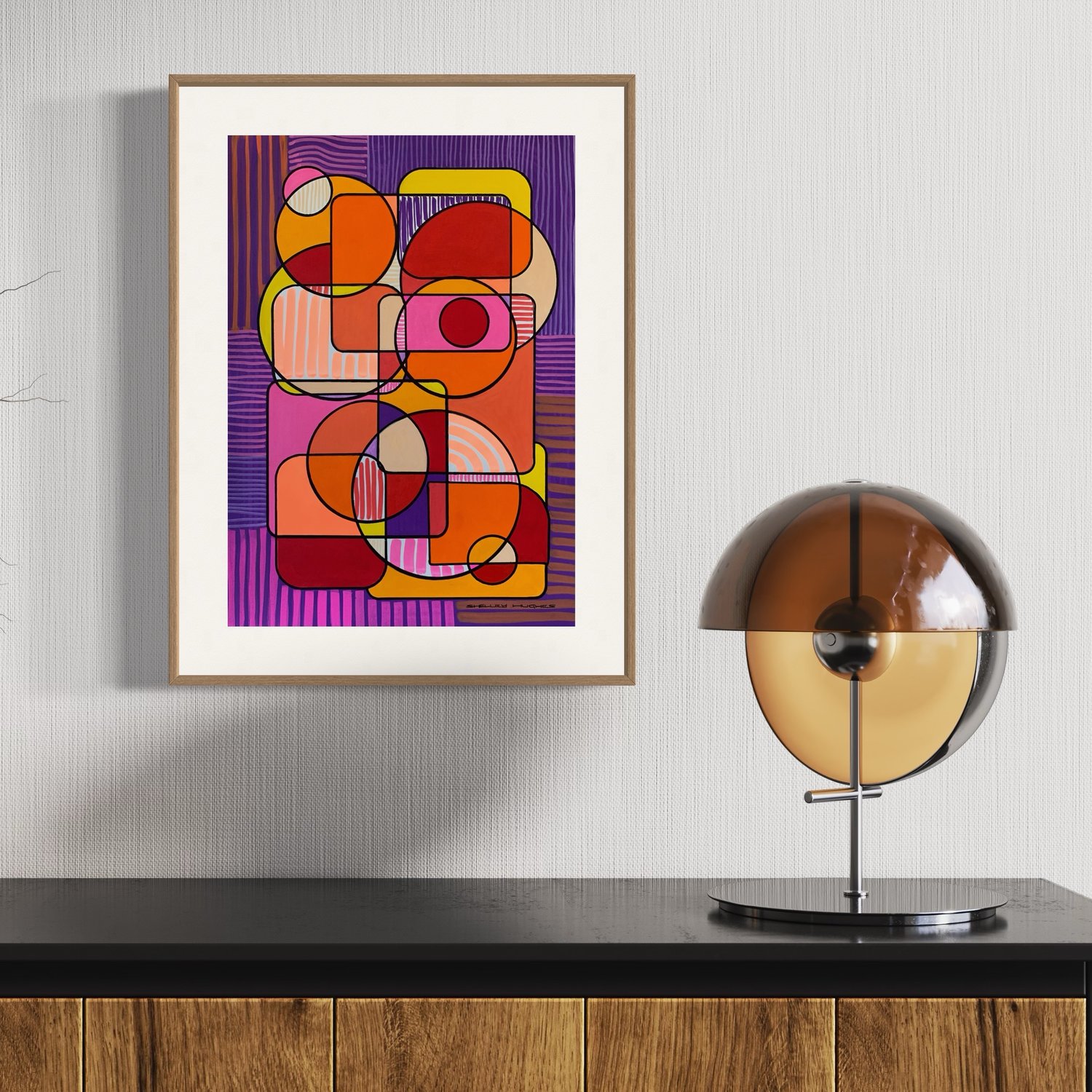 Image of 'Floating Along' Acrylic Painting on Paper