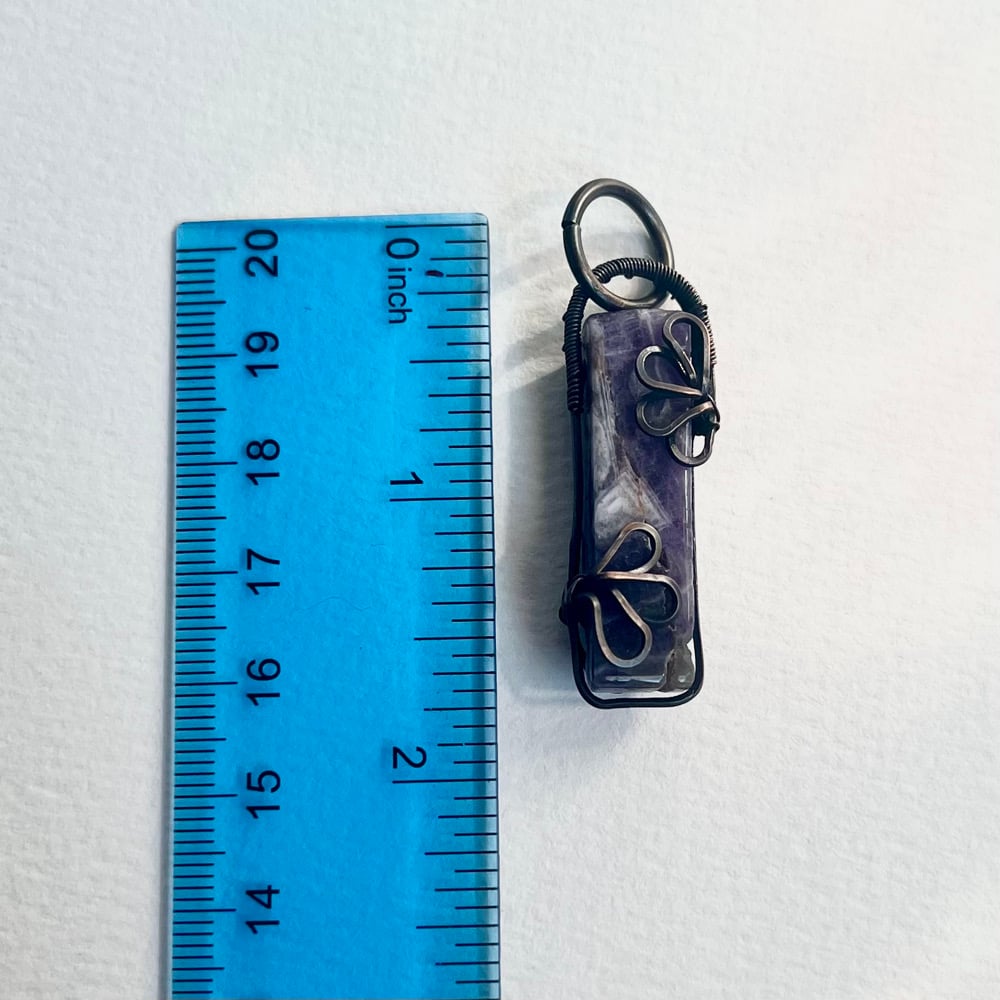 Image of Amethyst Flower Necklace