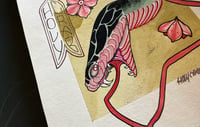 Image 1 of ORIGINAL PAINTING SAKURA SNAKE