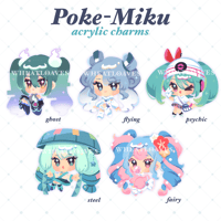 [LAST CHANCE] Poke-Miku Acrylic Charms
