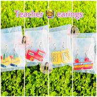 Image 1 of Teacher earrings (match with key chains)