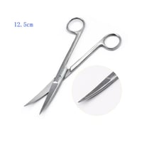 Image 7 of 12.5Cm/14Cm/16Cm/18Cm Dental Stainless Steel Surgical Scissors Forceps Straight Curved Medical Tools