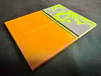 Image 3 of Burl G10 & Butterscotch Micarta Segmented Knife Scales