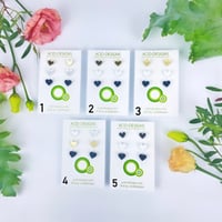 Image 2 of Set 3 párů náušnic Srdíček 