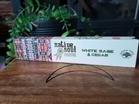 Image 2 of Native Soul white sage and cedar incense 