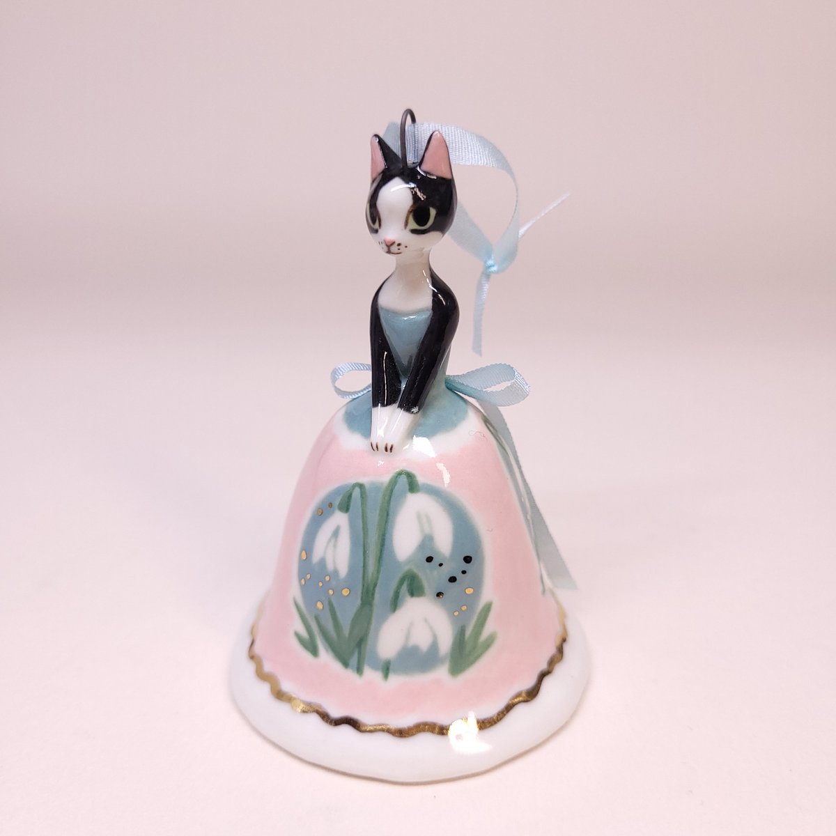 Image of Snowdrops Porcelain Christmas Bell