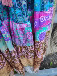 Image 8 of Patchwork trousers / Culottes peach tassle