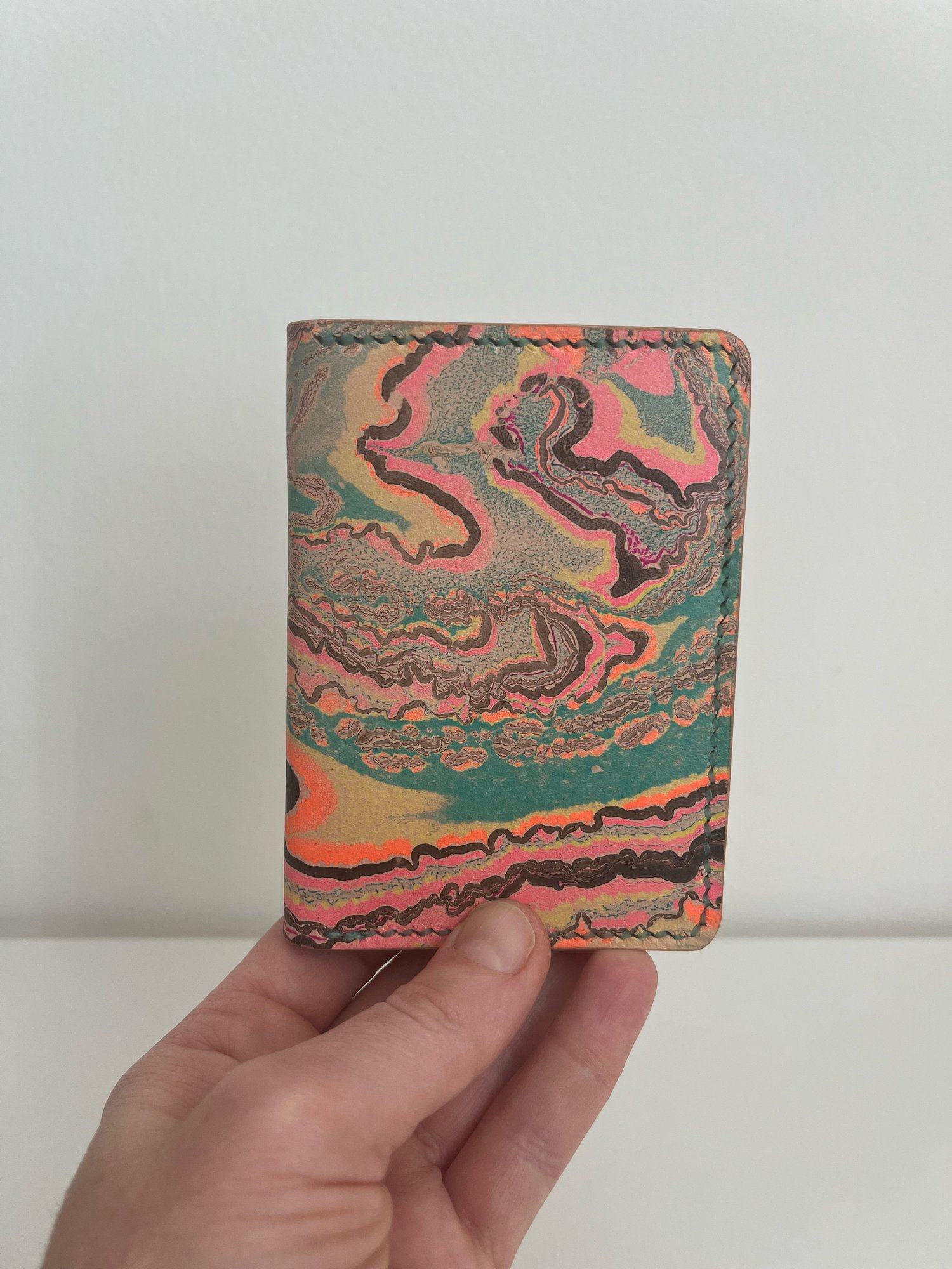 Image of Neon Marbled Vertical Cardholder 