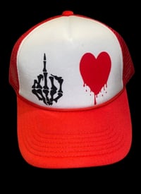 Image 1 of F love trucker hat