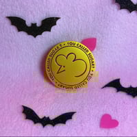 Image 2 of 1.5 Inch Mouse symbol - Matte Gold Plated Finish Pin