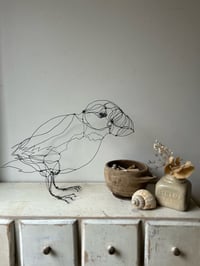 Image 1 of Wire Puffin Sculpture