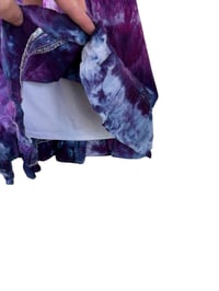 Image 6 of ♻️ UPCYCLED S American Eagle Romper in Purple Haze Ice Dye