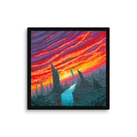 Image 1 of Crimson Abyss Canvas Print by Mark Cooper Art